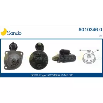 Démarreur SANDO 6010346.0