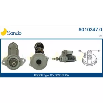 Démarreur SANDO 6010347.0