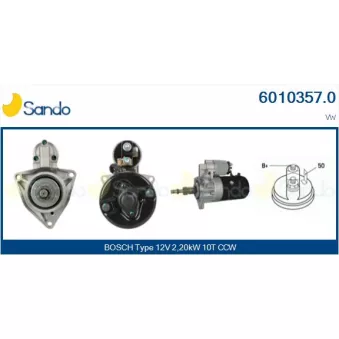 Démarreur SANDO 6010357.0