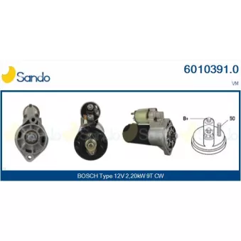 Démarreur SANDO 6010391.0
