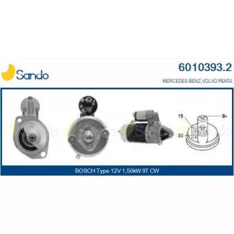 Démarreur SANDO 6010393.2