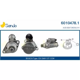 Démarreur SANDO 6010478.1