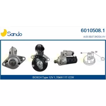 Démarreur SANDO 6010508.1
