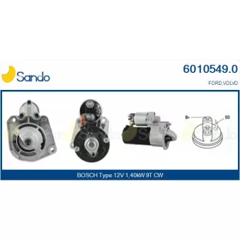 Démarreur SANDO 6010549.0