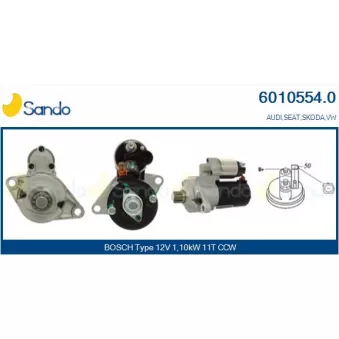 Démarreur SANDO 6010554.0