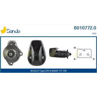 Démarreur SANDO 6010772.0
