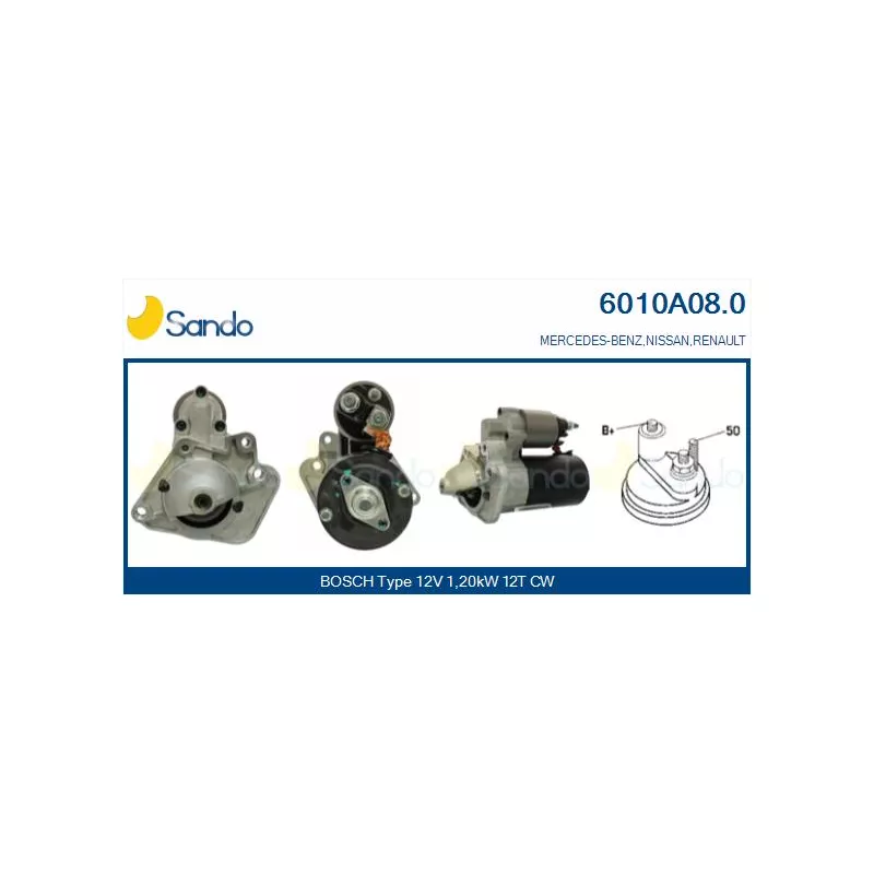 Démarreur SANDO 6010A08.0