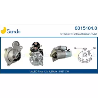 Démarreur SANDO 6015104.0