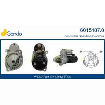 Démarreur SANDO 6015107.0