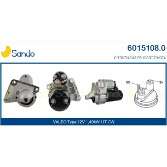 Démarreur SANDO 6015108.0