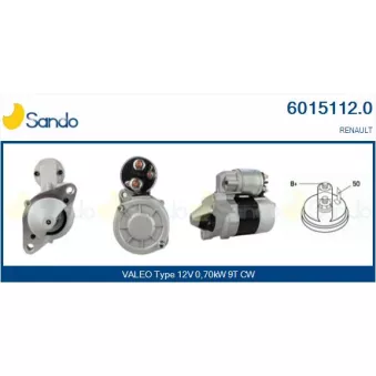 Démarreur SANDO 6015112.0