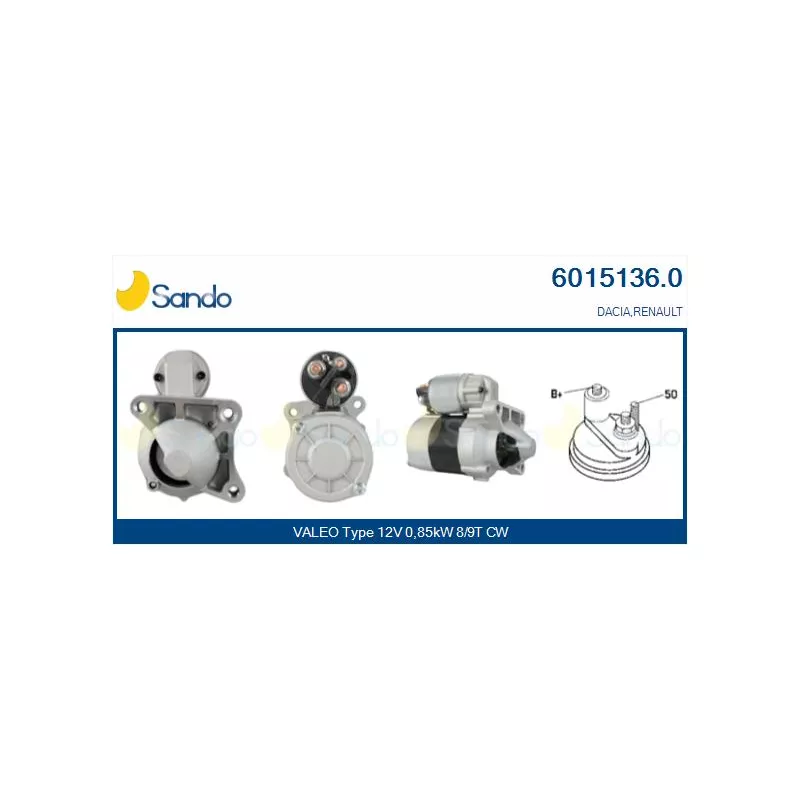 Démarreur SANDO 6015136.0