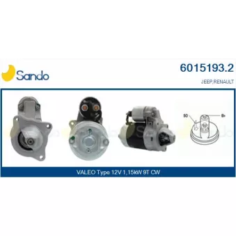 Démarreur SANDO 6015193.2