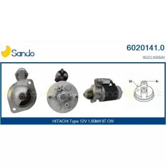 Démarreur SANDO 6020141.0