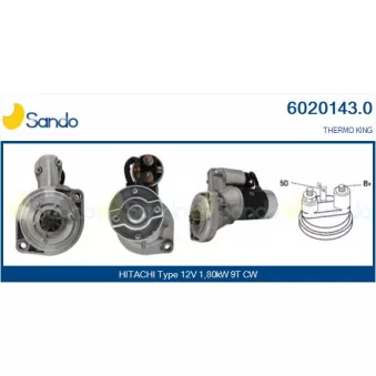 Démarreur SANDO 6020143.0