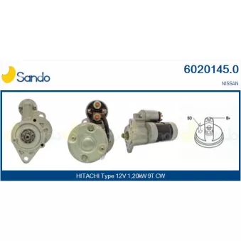 Démarreur SANDO 6020145.0