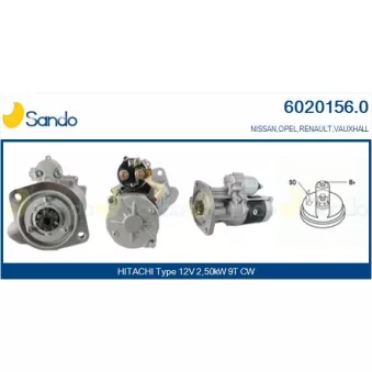 Démarreur SANDO 6020156.0