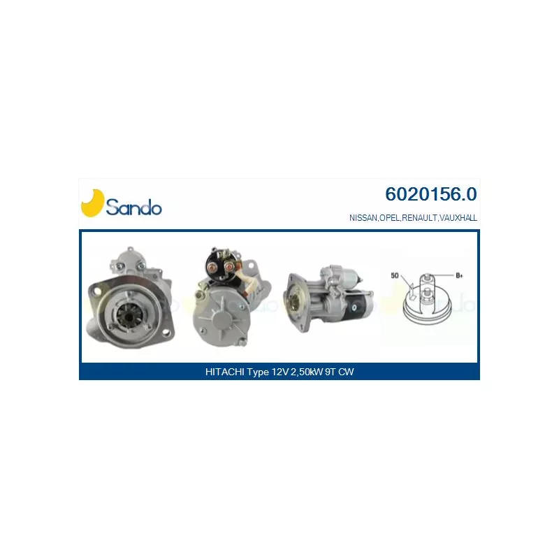Démarreur SANDO 6020156.0