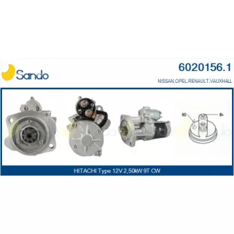 Démarreur SANDO 6020156.1