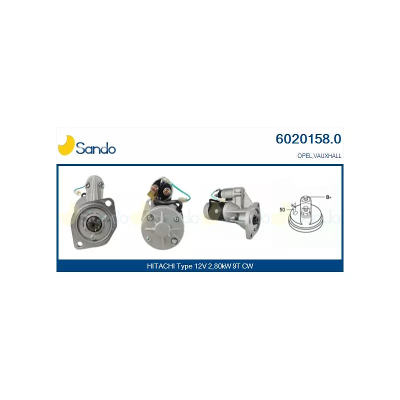 Démarreur SANDO 6020158.0