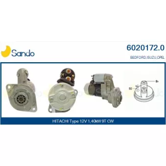 Démarreur SANDO 6020172.0