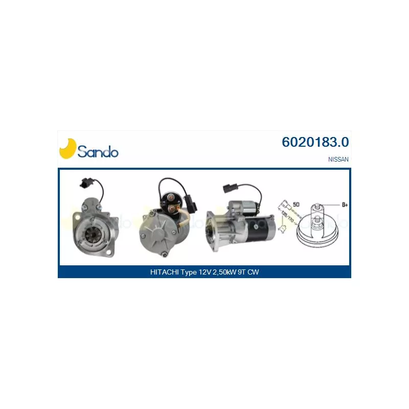 Démarreur SANDO 6020183.0