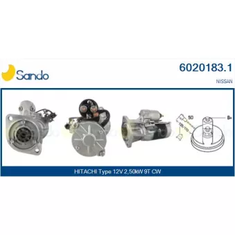 Démarreur SANDO 6020183.1