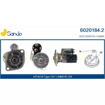 Démarreur SANDO 6020184.2