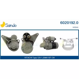 Démarreur SANDO 6020192.0
