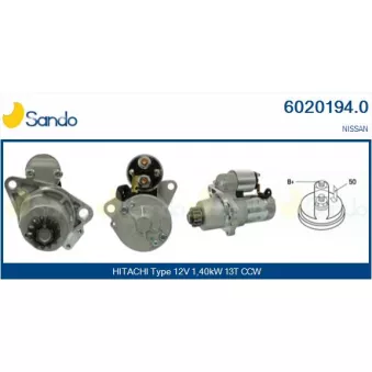 Démarreur SANDO 6020194.0
