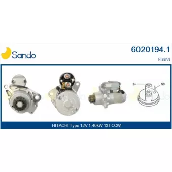 Démarreur SANDO 6020194.1