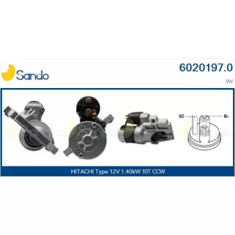 Démarreur SANDO 6020197.0