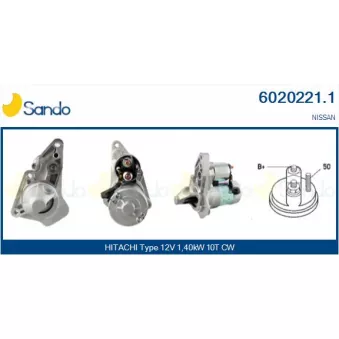 Démarreur SANDO 6020221.1