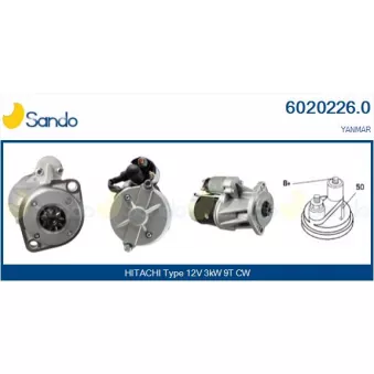 Démarreur SANDO 6020226.0