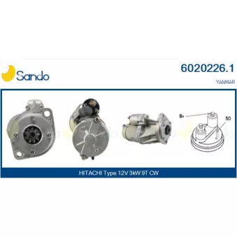 Démarreur SANDO 6020226.1
