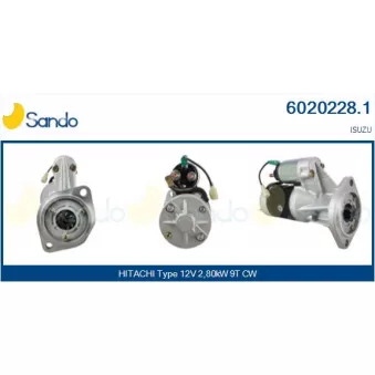Démarreur SANDO 6020228.1
