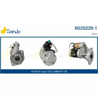 Démarreur SANDO 6020229.1