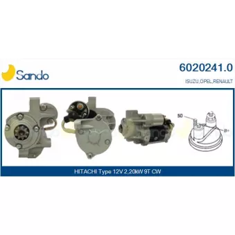 Démarreur SANDO 6020241.0