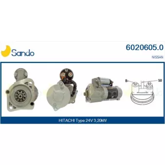 Démarreur SANDO 6020605.0