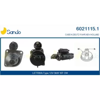Démarreur SANDO 6021115.1