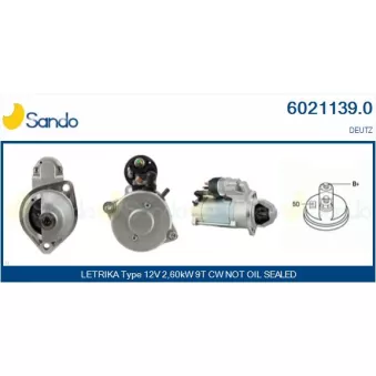 Démarreur SANDO 6021139.0
