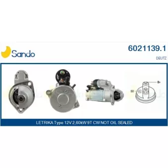Démarreur SANDO 6021139.1