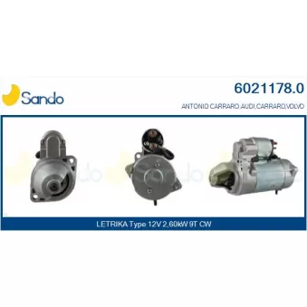 Démarreur SANDO 6021178.0