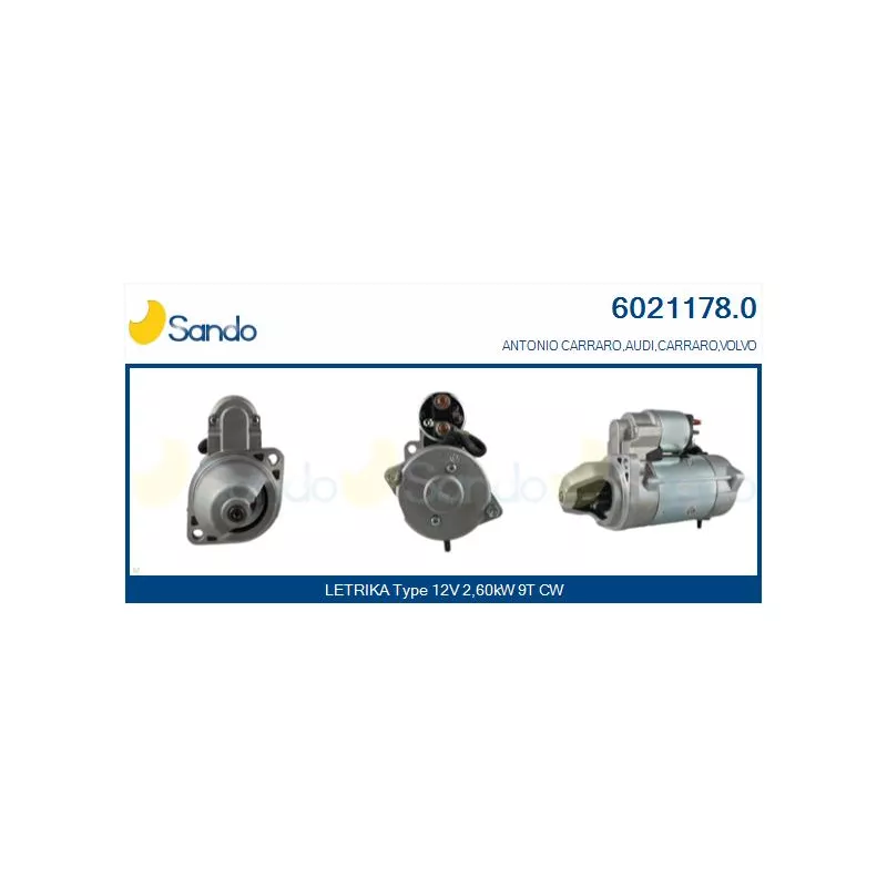 Démarreur SANDO 6021178.0
