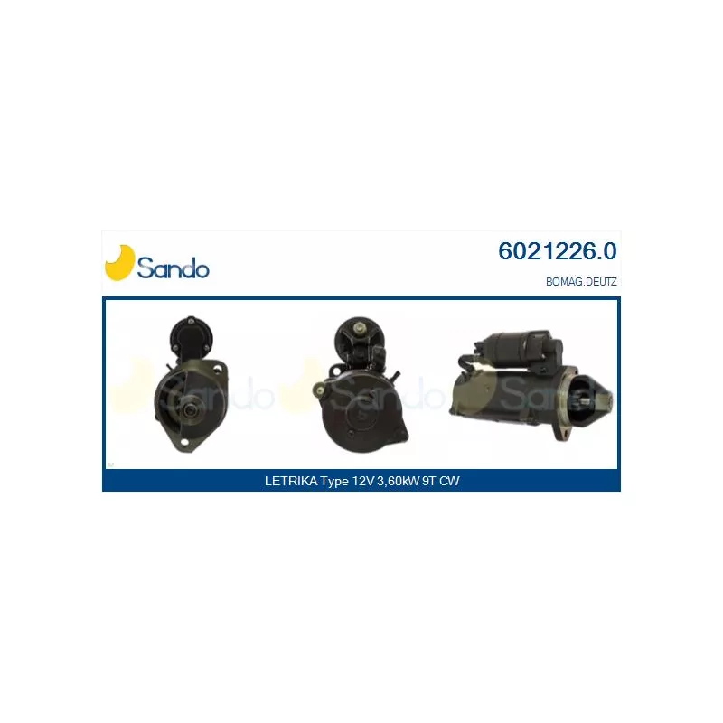 Démarreur SANDO 6021226.0