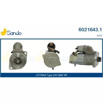 Démarreur SANDO 6021643.1