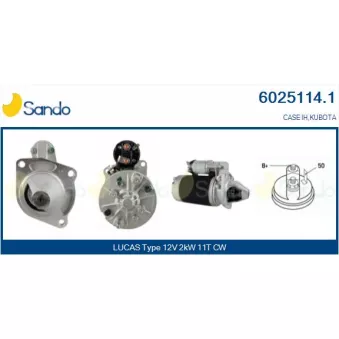 Démarreur SANDO 6025114.1