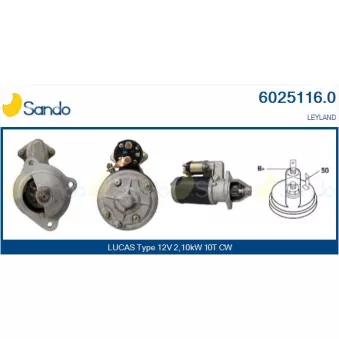 Démarreur SANDO 6025116.0