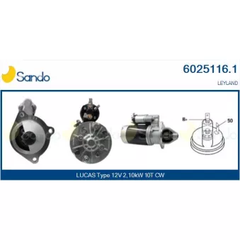 Démarreur SANDO 6025116.1