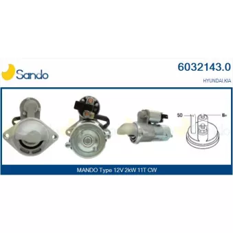 Démarreur SANDO 6032143.0